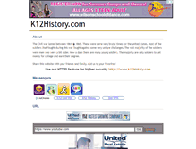 Tablet Screenshot of k12history.com